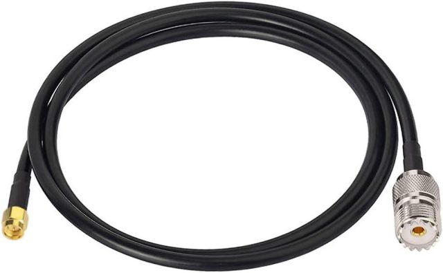 Bingfu Ham Radio Antenna Adapter SMA Male to UHF SO239 Female RG58 Coaxial Jumper Cable 1m 3 feet for Two Way Radio Handheld Marine VHF Radio RTL SDR Receiver Portable VNA Vector Network Analyzer