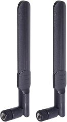 Bingfu Dual Band WiFi 2.4GHz 5GHz 5.8GHz 8dBi MIMO RP-SMA Male Antenna (2-Pack) for WiFi Router Wireless Network Card USB Adapter Security IP Camera Video Surveillance Monitor