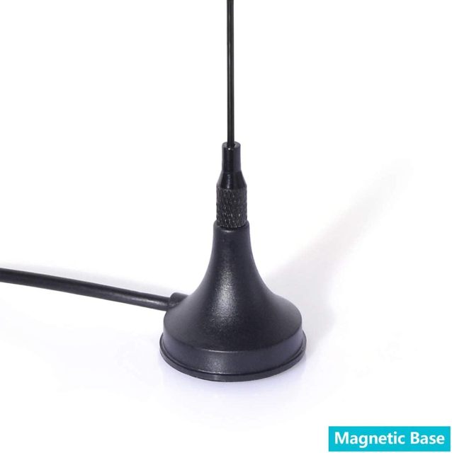 Bingfu 20-1300MHz Police Scanner Antenna Radio Scanner Magnetic Base Antenna HF VHF UHF Ham Radio BNC Male Antenna (2-Pack) Compatible with Uniden Bearcat Whistler Radio Shack Police Radio Scanner