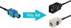 Bingfu Car Antenna Adapter Car Stereo FM AM Radio Antenna Adapter Cable Fakra Z Male to DIN Plug Connector Cable 30cm 1 feet for Car Stereo Audio HD Radio Head Unit CD Media Player Receiver