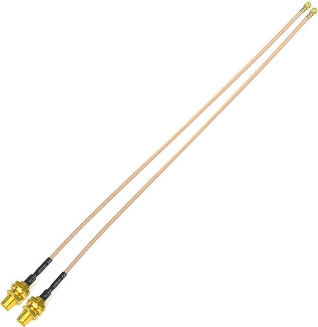 Bingfu U.FL IPX IPEX to RP-SMA Female Bulkhead Mount RG178 WiFi Antenna Adapter Coaxial Pigtail Cable 30cm 12 inch 2-Pack for WiFi Router Gateway Wireless Mini PCI Express PCIE Network Card Adapter