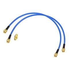 BINGFU SMA Male to SMA Male RG402 0.141" Semi Flexible Coaxial Jumper Cable 12 inch 30cm (2-Pack) for Portable VNA Vector Network Analyzer Antenna Analyzer Spectrum Analyzer SWR Meter Tester