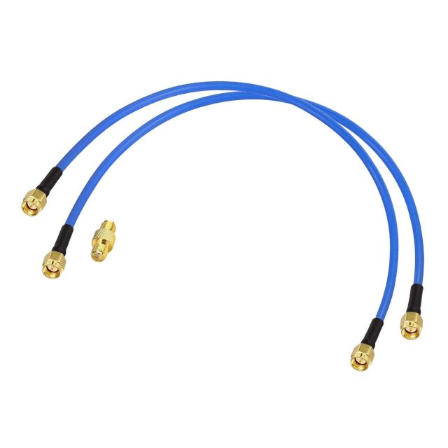BINGFU SMA Male to SMA Male RG402 0.141" Semi Flexible Coaxial Jumper Cable 12 inch 30cm (2-Pack) for Portable VNA Vector Network Analyzer Antenna Analyzer Spectrum Analyzer SWR Meter Tester