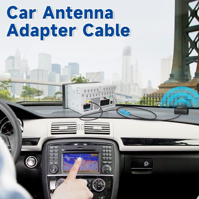 Bingfu Fakra Z Male to SMA Male Vehicle Antenna Adapter Cable 30cm 12 inch for Car Stereo Android Head Unit GPS Navigation FM AM Radio Sirius XM Satellite Radio 4G LTE TEL Telematics Bluetooth Module