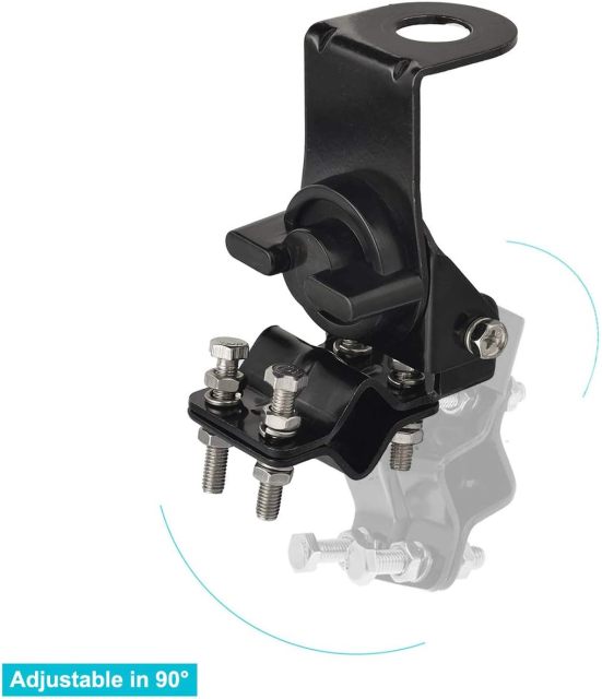 Bingfu Vehicle CB Radio Mobile Radio Antenna Mirror Mount Bumper Roof Rack Pole Mount Fixed Bracket for Car Truck CB Radio VHF UHF Ham Radio Amateur Radio Mobile Radio Antenna SO239 Female Connector