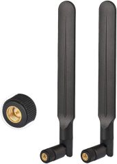 Bingfu 4G LTE 3dBi External SMA Male Antenna (2-Pack) Compatible with 4G LTE Wireless Router CPE Hotspot Industrial IoT Router Cellular Gateway Terminal Outdoor Cellular Security Camera