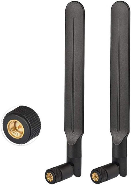 Bingfu 4G LTE 3dBi External SMA Male Antenna (2-Pack) Compatible with 4G LTE Wireless Router CPE Hotspot Industrial IoT Router Cellular Gateway Terminal Outdoor Cellular Security Camera