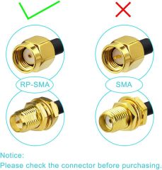 BINGFU RP-SMA Male to RP-SMA Female Bulkhead Mount RG174 WiFi Antenna Extension Coaxial Cable 30 feet for WiFi Router Wireless Network Card USB Adapter Security IP Camera