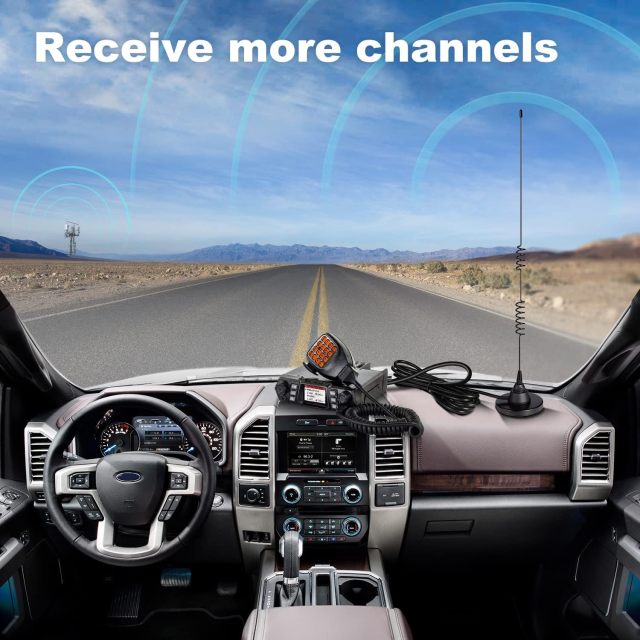 Bingfu Mobile Ham Radio Antenna Dual Band VHF UHF 136-174MHz 400-520MHz Amateur Radio Antenna Magnetic Base PL259 Male Antenna for BTECH ICOM Midland Yaesu TYT AnyTone Mobile Ham Radio