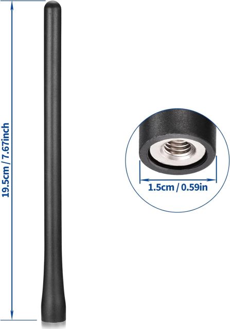 Bingfu Universal Car Roof Antenna Replacement Compatible with Jeep Ford GMC Dodge Chevrolet Hyundai Infiniti Kia Toyota Nissan Chevy Chrysler 200 Fiat 500 Mazda 3 Subaru Forester Honda CRV Vehicle