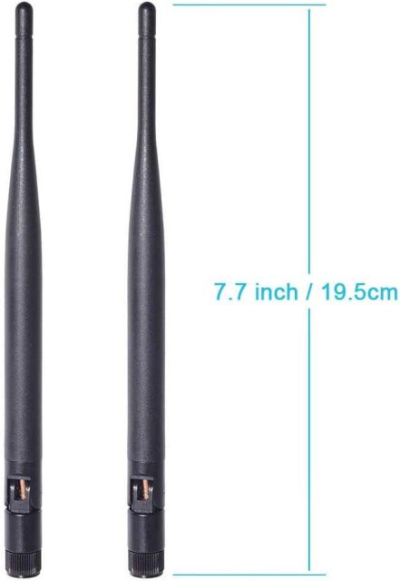Bingfu 4G LTE Antenna Cellular 6dBi SMA Male Antenna (4-Pack) Compatible with 4G LTE Wireless CPE Router Hotspot Cellular Gateway Industrial IoT Router Trail Camera Game Camera Outdoor Security Camera