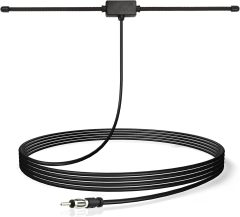 Bingfu Car Antenna Car FM AM Radio Dipole Antenna Adhesive Mount Car Stereo Antenna for Vehicle Truck SUV Car Radio Stereo in Dash Head Unit CD Media Receiver Player Audio Radio Marine Boat Radio