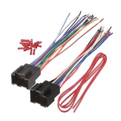 Bingfu Car Radio Wiring Harness for Select 05-15 Chevrolet Chevy / 07-14 GMC/Enclave Lucerne H2 Santa G3 Torrent Matrix Outlook VUE Vehicles Aftermarket Stereo Installation Wire Harness Adapter XC63