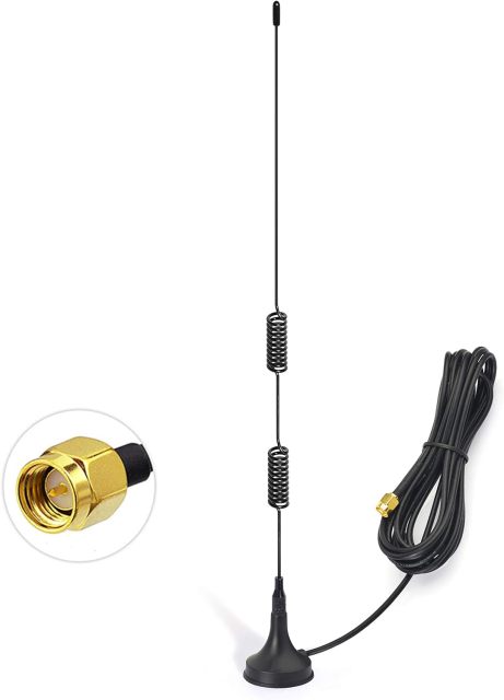 Bingfu Dual Band VHF UHF 136-174MHz 400-470MHz Ham Radio Antenna Handheld Two Way Radio Magnetic Base SMA Male Antenna for Ham Radio Walkie Talkie Icom Yaesu Vertex Standard Horizon Marine VHF Radio