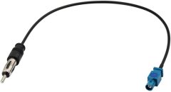 Bingfu Car Antenna Adapter Car Stereo FM AM Radio Antenna Adapter Cable Fakra Z Male to DIN Plug Connector Cable 30cm 1 feet for Car Stereo Audio HD Radio Head Unit CD Media Player Receiver