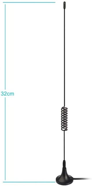 Bingfu Universal Car Stereo Antenna Car FM AM Radio Antenna Magnetic Base Car Radio Antenna Aerial for Vehicle Truck SUV Truck RV Marine Boat Car Stereo Audio Radio Head Unit CD Media Receiver Player