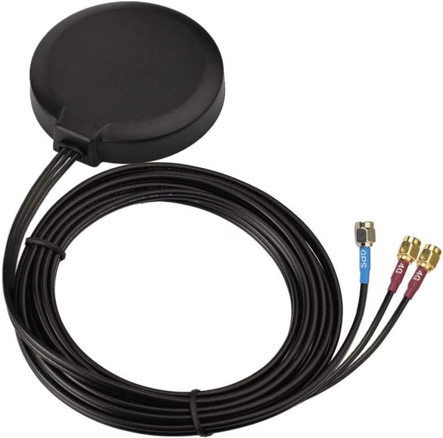 Bingfu 4G LTE MIMO Cellular GPS Adhesive Magnetic Mount Antenna for 4G LTE GPS Cradlepoint IBR900 IBR1700 Sierra Wireless Airlink MG90 MP70 GX450 RV50 RV50X Industrial Gateway Modem Mobile Router