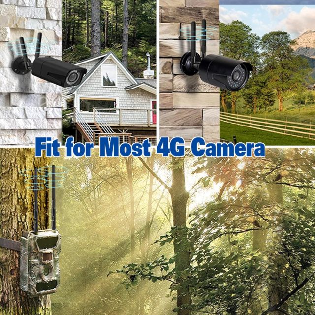 Bingfu 4G LTE 8dBi SMA Male Antenna (2-Pack) Compatible with 4G LTE Wireless CPE Router Hotspot Cellular Gateway Trail Camera Game Camera Outdoor Security Camera