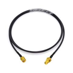 Bingfu WiFi Antenna Extension Cable RP-SMA Male to RP-SMA Female Bulkhead Mount RG174 Coaxial Cable 1m 3 feet for WiFi Router Security IP Camera Wireless Mini PCI Express PCIE Network Card Adapter
