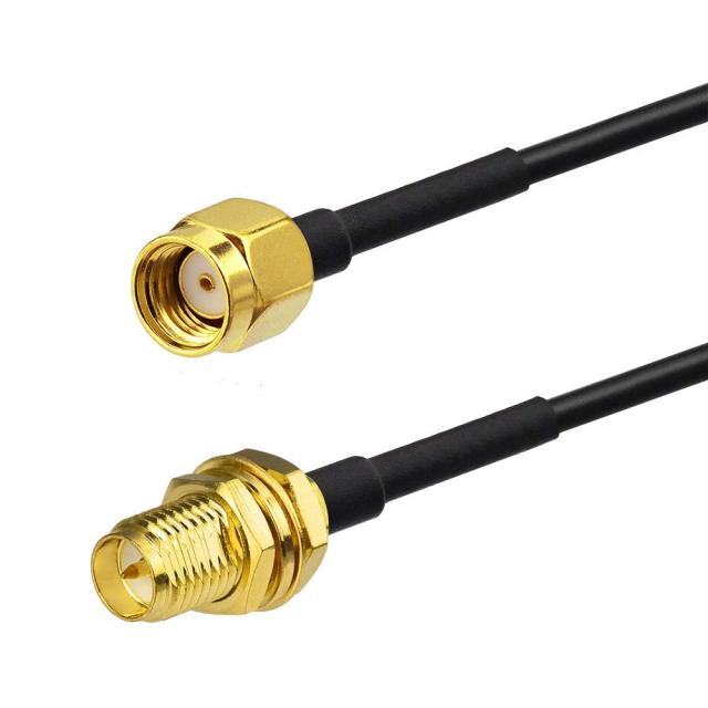 Bingfu WiFi Antenna Extension Cable RP-SMA Male to RP-SMA Female Bulkhead Mount RG174 Coaxial Cable 1m 3 feet for WiFi Router Security IP Camera Wireless Mini PCI Express PCIE Network Card Adapter