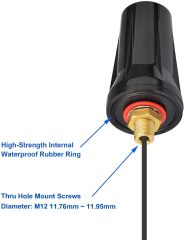 Bingfu Garage Door Gate Opener Antenna for GTO Mighty Mule MM371W MM372W MM571W MM572W MMS100 LiftMaster Ghost Controls Multicode Automatic Gate Opener F Type/SMA/RP-SMA Antenna Extender