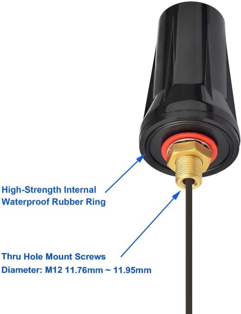 Bingfu Garage Door Gate Opener Antenna for GTO Mighty Mule MM371W MM372W MM571W MM572W MMS100 LiftMaster Ghost Controls Multicode Automatic Gate Opener F Type/SMA/RP-SMA Antenna Extender