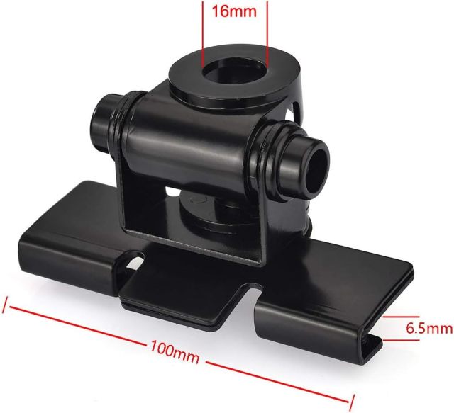 Bingfu Vehicle CB Radio Mobile Radio Antenna Mounting Through Hole Fix Bracket 16mm Hole Lip Mount for Car Truck CB Radio Ham Radio Amateur Radio Antenna UHF SO239 Female Bulkhead Mount Connector
