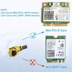 Bingfu Dual Band WiFi 2.4GHz 5GHz 5.8GHz 6dBi RP-SMA Male Antenna 15cm 6 inch U.FL IPX IPEX to RP-SMA Female Pigtail Cable 2-Pack for WiFi Router Wireless Mini PCI Express PCIE Network Card Adapter