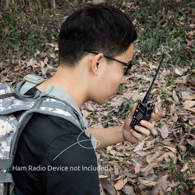 Bingfu Dual Band VHF UHF 136-174MHz 400-470MHz Ham Radio Antenna Handheld Two Way Radio Walkie Talkie SMA Female Soft Antenna 4-Pack for  Wouxun Baofeng BF-F8HP UV-5R UV-82 BF-888S GT-3 Radio