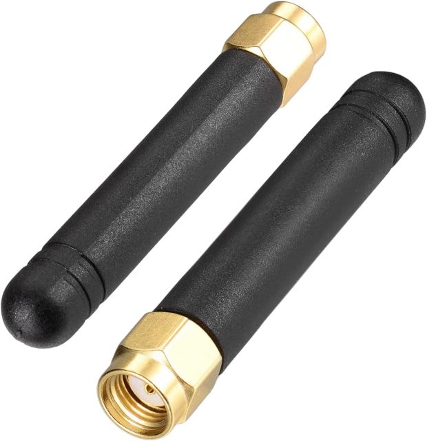 Bingfu Small Dual Band WiFi 2.4GHz 5GHz 5.8GHz MIMO RP-SMA Male Antenna (2-Pack) for FPV WiFi Bluetooth USB Adapter Computer PCIe Card WiFi Router Wireless Back Up Camera
