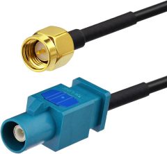 Bingfu Fakra Z Male to SMA Male Vehicle Antenna Adapter Cable 30cm 12 inch for Car Stereo Android Head Unit GPS Navigation FM AM Radio Sirius XM Satellite Radio 4G LTE TEL Telematics Bluetooth Module