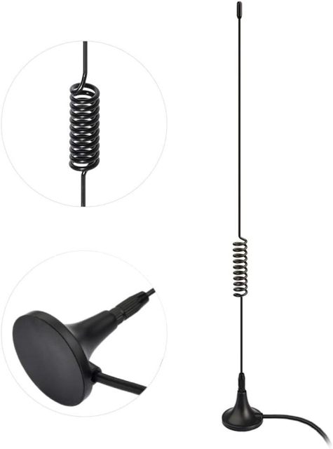 Bingfu Universal Car Stereo Antenna Car FM AM Radio Antenna Magnetic Base Car Radio Antenna Aerial for Vehicle Truck SUV Truck RV Marine Boat Car Stereo Audio Radio Head Unit CD Media Receiver Player