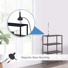 Bingfu Dual Band WiFi 2.4GHz 5GHz 5.8GHz 9dBi Magnetic Base MIMO RP-SMA Male Antenna 2-Pack for WiFi Router Wireless Network Card USB Adapter Security IP Camera