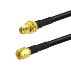 Bingfu Ham Radio Antenna Extension Relocation Cable SMA Male to Female RG58 Coaxial Jumper Cable 1m 3 feet for Ham Radio  BaoFeng Wouxun Icom Yaesu Vertex Standard Horizon Marine VHF Radio