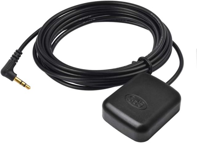 Bingfu Car Dash Cam GPS Antenna Vehicle Dash Camera GPS Antenna Waterproof Hidden Adhesive Mount 3.5mm Plug GPS Antenna for Car Dash Cam Dashboard Camera Safety Vedio DVR Recorder GPS Tracker Receiver