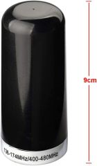 Bingfu Vehicle Ham Radio Mobile Radio Antenna Dual Band VHF UHF 136-174MHz 400-470MHz Amateur Radio Low Profile NMO Mount Antenna for Car Truck Ham Radio Mobile Radio Two Way Radio Marine VHF Radio