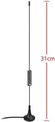 Bingfu Magnetic Base Wireless Microphone Receiver Antenna UHF 400MHz-960MHz BNC Male Antenna (2-Pack) for Wireless Microphone System Receiver Remote Digital Audio Mic Receiver Tuner UHF Ham Radio