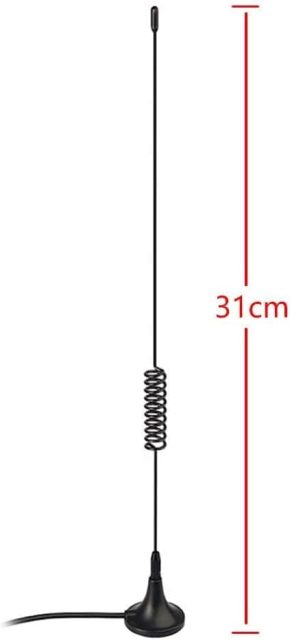 Bingfu Magnetic Base Wireless Microphone Receiver Antenna UHF 400MHz-960MHz BNC Male Antenna (2-Pack) for Wireless Microphone System Receiver Remote Digital Audio Mic Receiver Tuner UHF Ham Radio