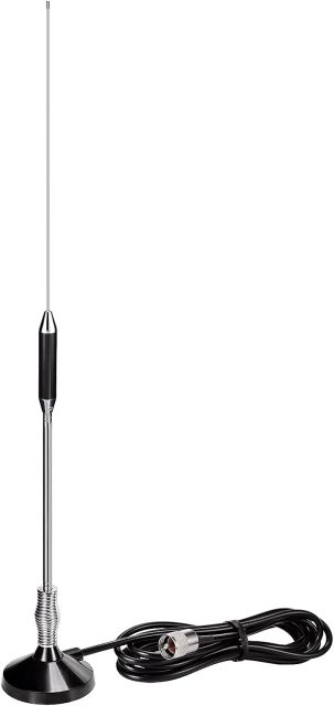 Bingfu CB Radio Antennas 27MHz - PL259 & BNC Male CB Truck Antenna Kit Magnetic Base - Compatible with Galaxy Uniden Bearcat Cobra Radioddity Texas Ranger RoadKing Mobile CB Radio