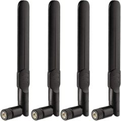 Bingfu 4G LTE 8dBi SMA Male Antenna (4-Pack) Compatible with 4G LTE Wireless CPE Router Hotspot Cellular Gateway Trail Camera Game Camera Outdoor Security Camera