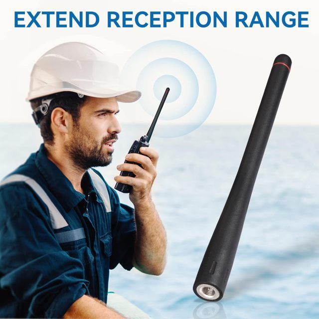 Bingfu Handheld Marine VHF Radio Antenna VHF 136-174MHz Rubber Duck SMA Male Antenna for Standard Horizon HX210 HX870 HX890 HX300 HX380 HX40 HX280 HX290 HX370 Boat Handheld Floating VHF Two Way Radio