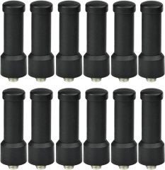 Bingfu UHF 400-470MHz Two Way Radio Antenna Replacement Walkie Talkie SMA Female Short Antenna 12-Pack
