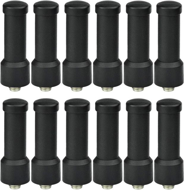 Bingfu UHF 400-470MHz Two Way Radio Antenna Replacement Walkie Talkie SMA Female Short Antenna 12-Pack