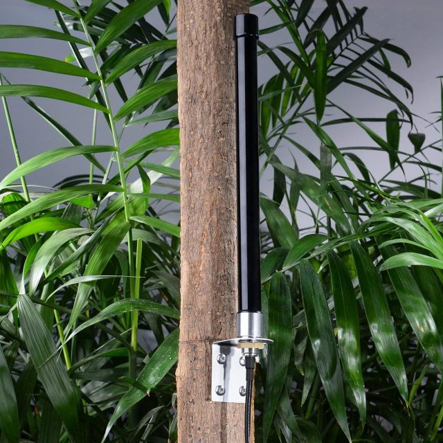 Bingfu 4g LTE Long Range Cellular Trail Camera Antenna Wall Mount - Compatible with Spypoint Link Micro Covert Spartan Stealth Tactacam Muddy Wildlife Hunting Game Cam Outdoor Mobile Security Camera