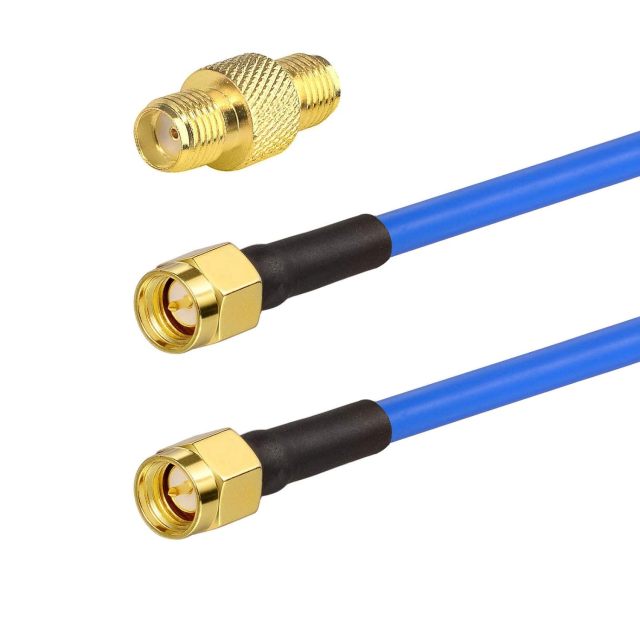 BINGFU SMA Male to SMA Male RG402 0.141" Semi Flexible Coaxial Jumper Cable 12 inch 30cm (2-Pack) for Portable VNA Vector Network Analyzer Antenna Analyzer Spectrum Analyzer SWR Meter Tester