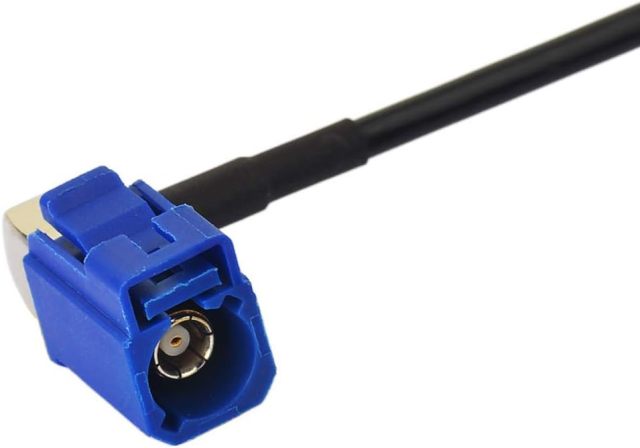 Bingfu Vehicle GPS Navigation Antenna Active GPS Antenna with Fakra C Right Angle Connector Compatible with Car Truck GPS Navigation Receiver System Factory DVD Stereo Head Unit