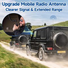 Bingfu High Gain 62inch Mobile Ham Radio Antenna VHF UHF Dual Band 144 430MHz Lip Mount Anti-Rust Antennas PL259 Male 16.5Ft RG58 Cable Vehicle Car Truck Amateur Radio Two Way Radio Antennae