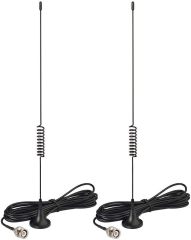 Bingfu Magnetic Base Wireless Microphone Receiver Antenna UHF 400MHz-960MHz BNC Male Antenna (2-Pack) for Wireless Microphone System Receiver Remote Digital Audio Mic Receiver Tuner UHF Ham Radio