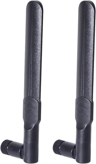 Bingfu Dual Band WiFi 2.4GHz 5GHz 5.8GHz 8dBi SMA Male Antenna (2-Pack) for Wireless Vedio Security IP Camera Recorder Surveillance Recorder Truck Trailer Rear View Backup Camera Reversing Monitor