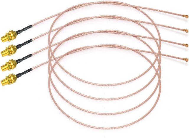 Bingfu Dual Band WiFi 2.4GHz 5GHz 5.8GHz 8dBi RP-SMA Male Antenna 20cm 8 inch RG178 U.FL IPX IPEX to RP-SMA Female Cable 4-Pack for WiFi Router Wireless Mini PCI Express PCIE Network Card Adapter